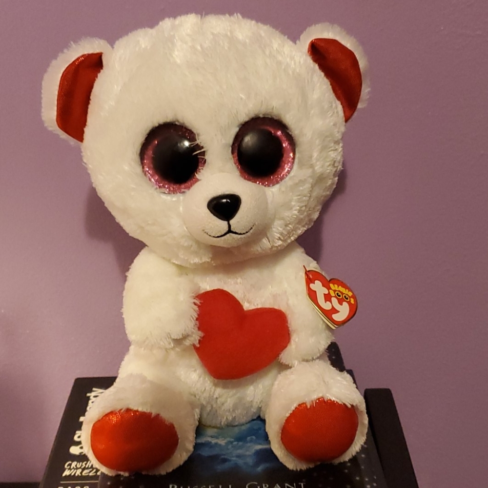 TY Beanie Boos Bear Sweetly- Polar Bear